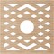 Ekena Millwork Chevron Wood Fretwork Pierced Ceiling Medallion, Alder, 30"OD x 7 3/4"ID x 3/8"T CMWP30X30X0375CHAL - alternate 4